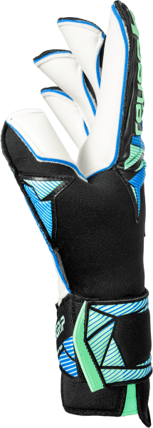 Reusch Attrakt Re:Grip Evolution Goalkeeper Glove - Black/Ocean Light