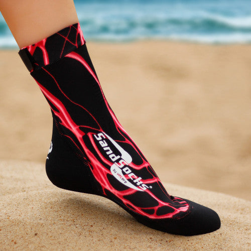 Sand Socks - Red Lightning