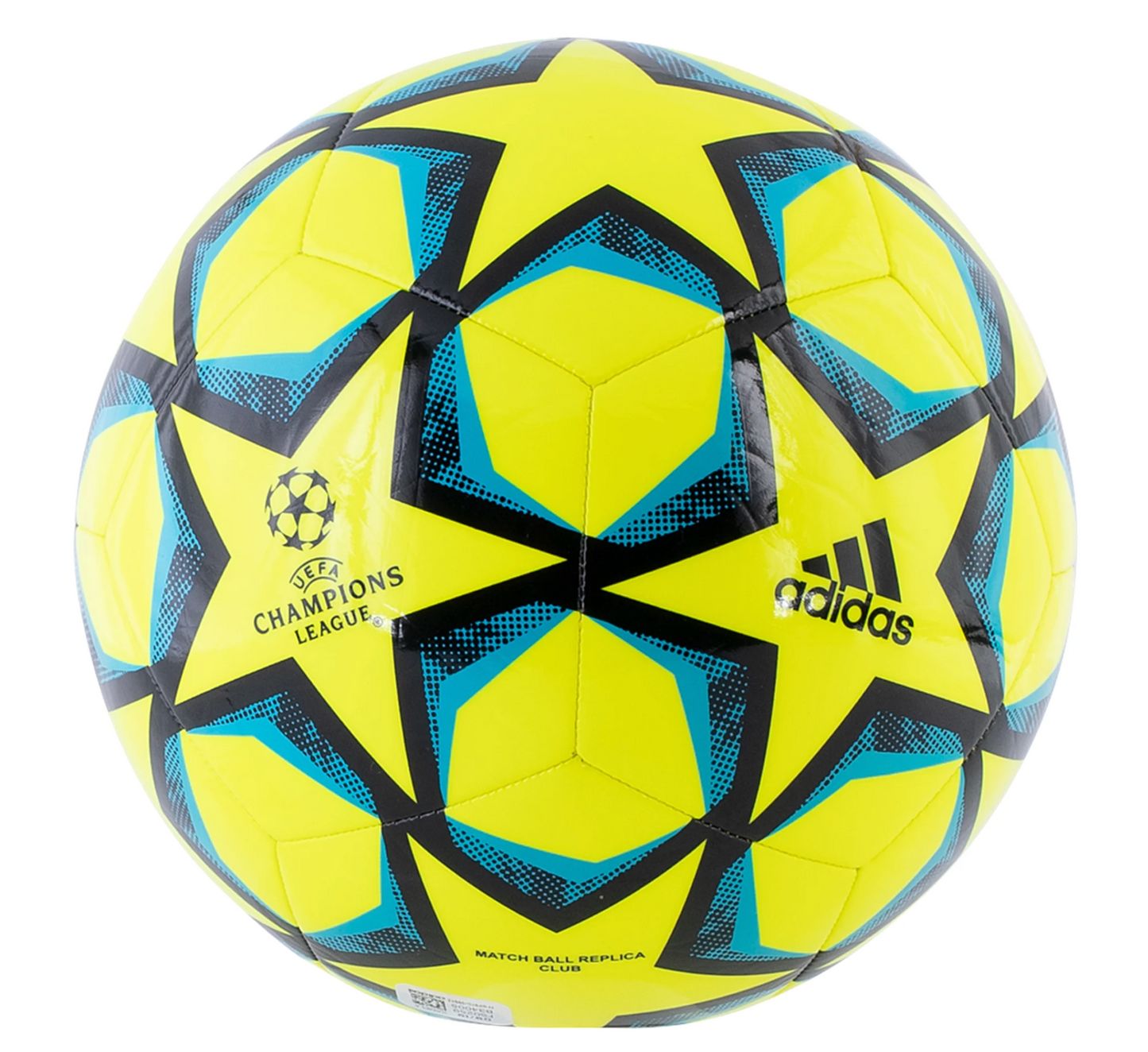 adidas 20 Finale Club Soccer Ball - SolarYellow/Black/SignalCyan
