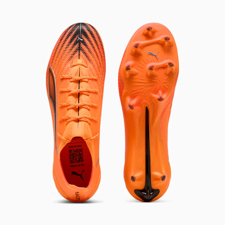 Puma Ultra 6 Ultimate FG Firm Ground Soccer Cleat - Heat Fire/Black/Glowing Red