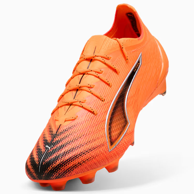 Puma Ultra 6 Ultimate FG Firm Ground Soccer Cleat - Heat Fire/Black/Glowing Red