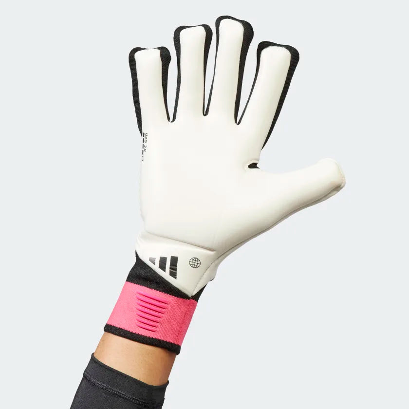 Adidas Predator GL Pro Fingersave Goalkeeper Glove - Black/White/Pink