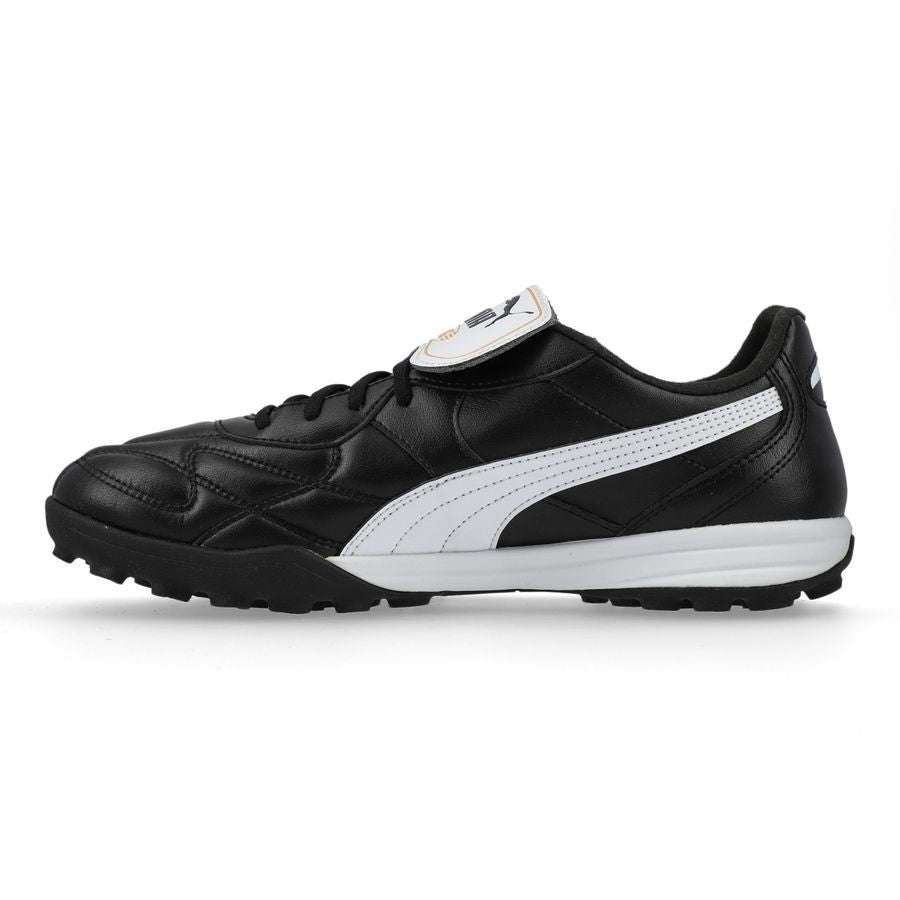 Puma King Top (K-BETTER) TT Turf Soccer Cleat - Black/White/Gold