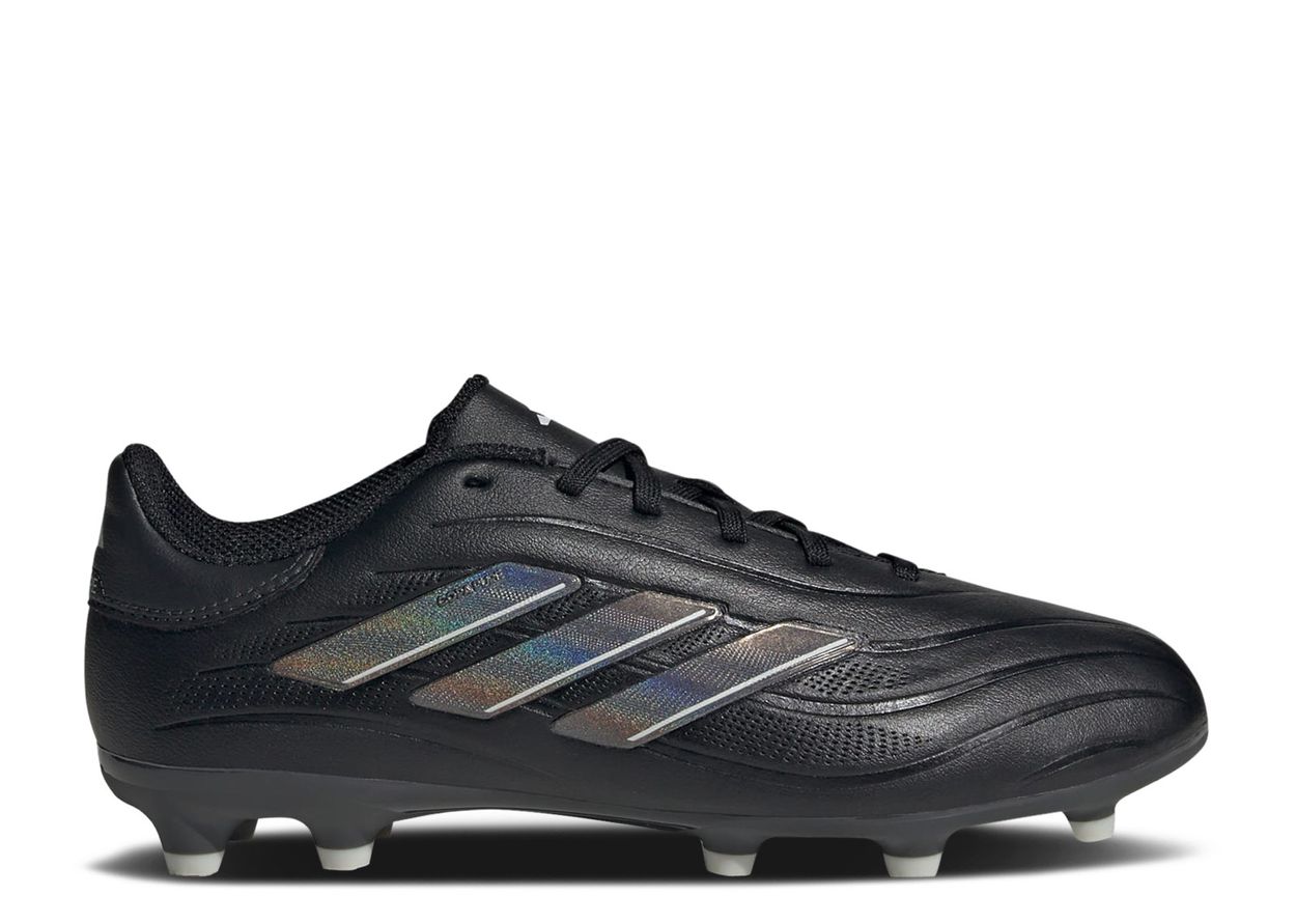 Adidas Junior Copa Pure 2 League FG Firm Ground Soccer Cleat - Black/Black/Gold