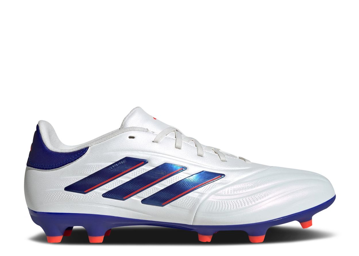 Adidas Copa Pure 2 League FG Firm Ground Soccer Cleat - Cloud White/Lucid Blue/Solar Red