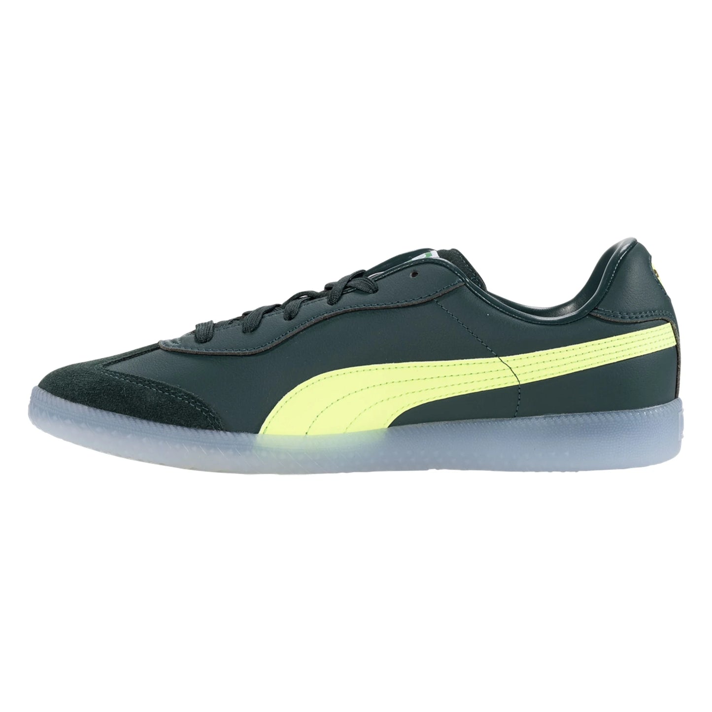 Puma King 21 IT Indoor Soccer Shoe - Green Terrain/Fizzy Light
