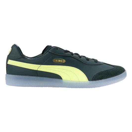 Puma King 21 IT Indoor Soccer Shoe - Green Terrain/Fizzy Light