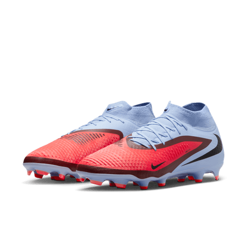 Nike Phantom 6 High Academy FG Firm Ground Soccer Cleat - Royal Tint/Bright Crimson