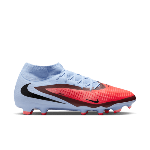 Nike Phantom 6 High Academy FG Firm Ground Soccer Cleat - Royal Tint/Bright Crimson