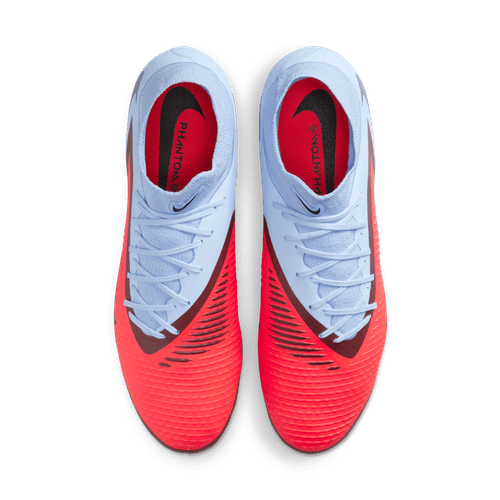 Nike Phantom 6 High Academy FG Firm Ground Soccer Cleat - Royal Tint/Bright Crimson