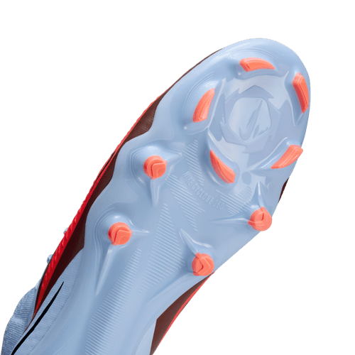 Nike Phantom 6 High Academy FG Firm Ground Soccer Cleat - Royal Tint/Bright Crimson