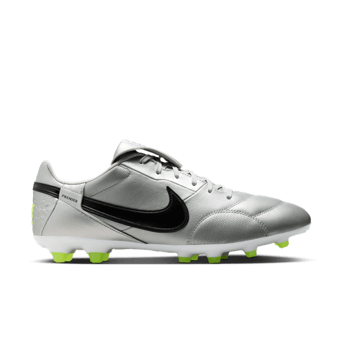 Nike Premier 3 FG Firm Ground Soccer Cleat - Metallic Silver/Black/Volt