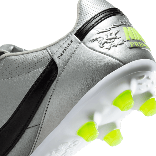 Nike Premier 3 FG Firm Ground Soccer Cleat - Metallic Silver/Black/Volt