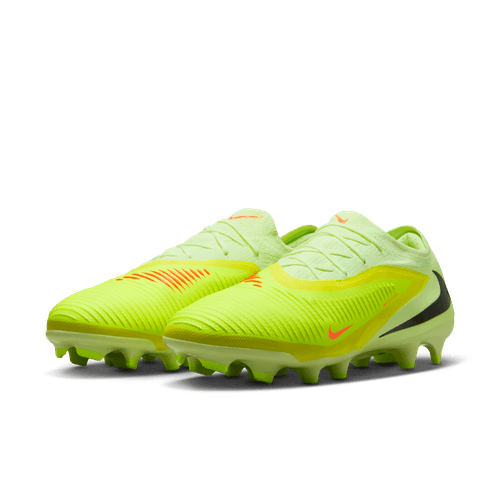 Nike Phantom 6 Low Pro FG Firm Ground Soccer Cleat - Hyper Crimson/Black-Limelight
