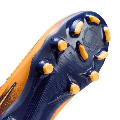 Nike Junior Phantom 6 Low Academy Erling Haaland FG Firm Ground Soccer Cleats - Laser Orange/Lemon Venom/Blue Void