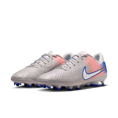 Nike United Tiempo Legend 10 Academy FG Firm Ground Soccer Cleat - Vast Grey/Racer Blue