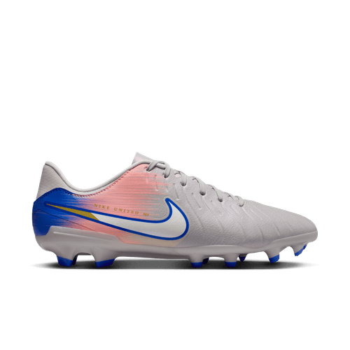 Nike United Tiempo Legend 10 Academy FG Firm Ground Soccer Cleat - Vast Grey/Racer Blue