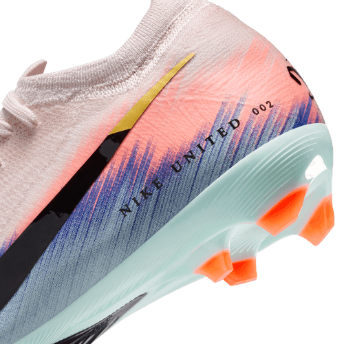 Nike United Junior Mercurial Vapor Pro 16 FG Firm Ground Soccer Cleat - Silt Red/Racer Blue