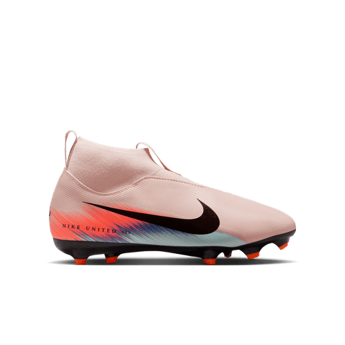 Nike United Junior Mercurial Superfly 10 Academy FG Firm Ground Soccer Cleat - Silt Red/Racer Blue