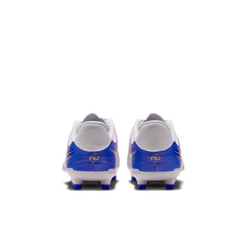 Nike United Junior Tiempo Legend 10 FG Firm Ground Soccer Cleat - Vast Grey/Racer Blue