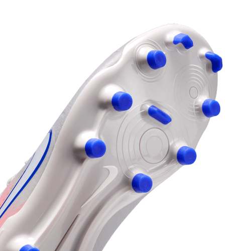 Nike United Junior Tiempo Legend 10 FG Firm Ground Soccer Cleat - Vast Grey/Racer Blue