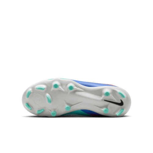 Nike United Junior Phantom 6 High Academy FG Firm Ground Soccer Cleat - Pistachio Frost/Hyper Orange