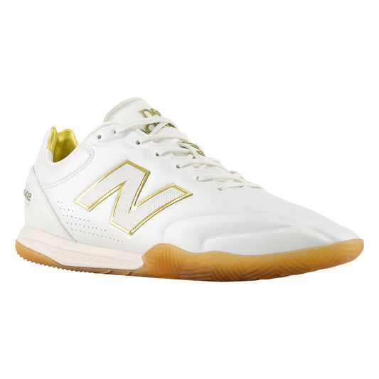 New Balance 442 V3 'First Edition' Elite IN Indoor Soccer Shoe - Sea Salt/Multi/Gold Metallic