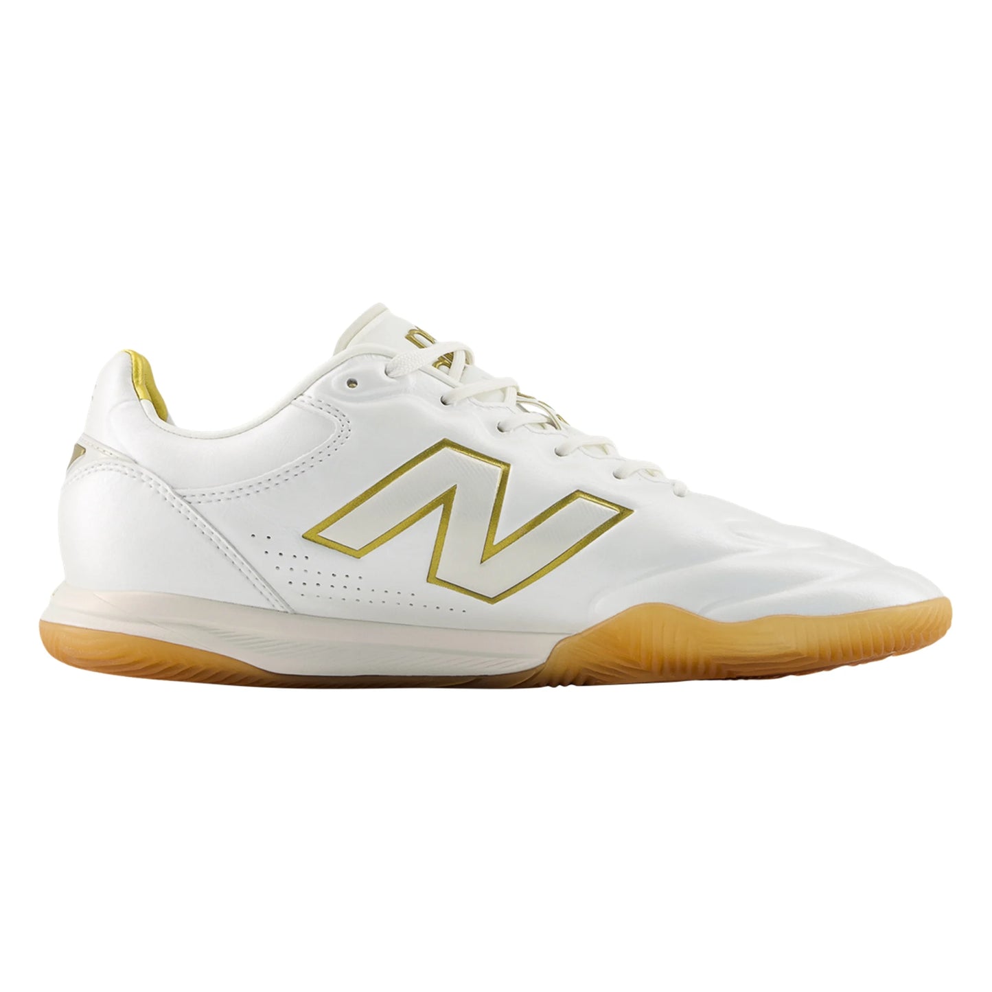New Balance 442 V3 'First Edition' Elite IN Indoor Soccer Shoe - Sea Salt/Multi/Gold Metallic