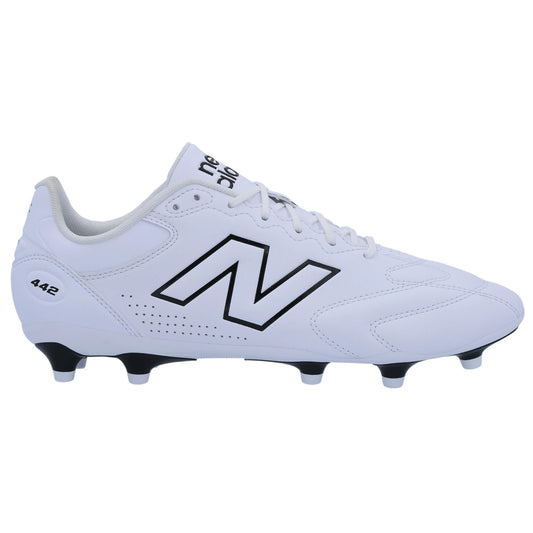New Balance 442 V3 Team FG Firm Ground Soccer Cleat - White/Black