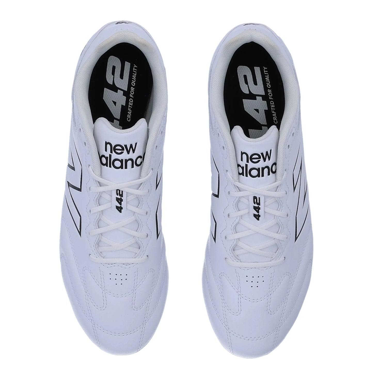 New Balance 442 V3 Team FG Firm Ground Soccer Cleat - White/Black