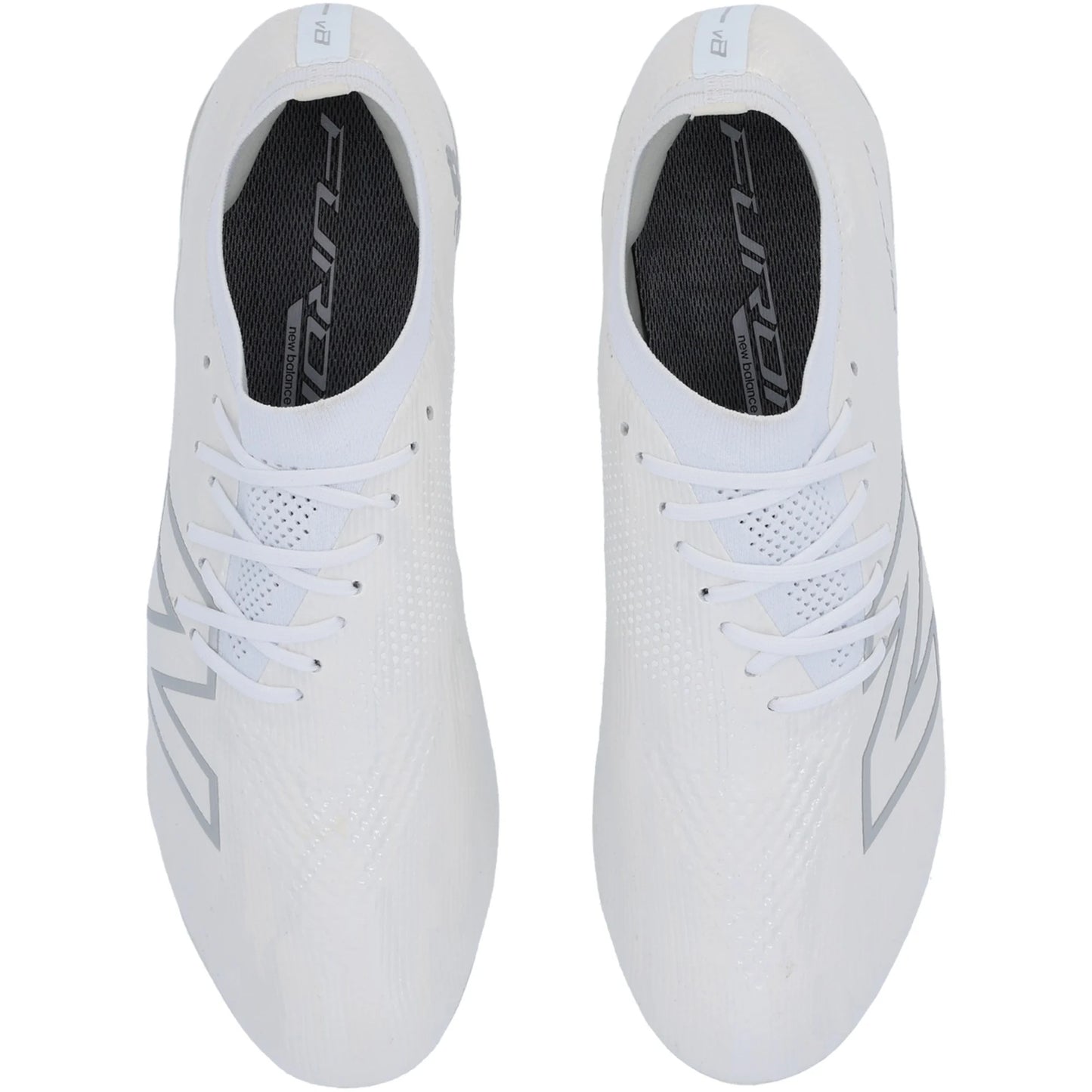 New Balance Furon V8 Elite FG Firm Ground Soccer Cleat - White/Libra/Grey Matter