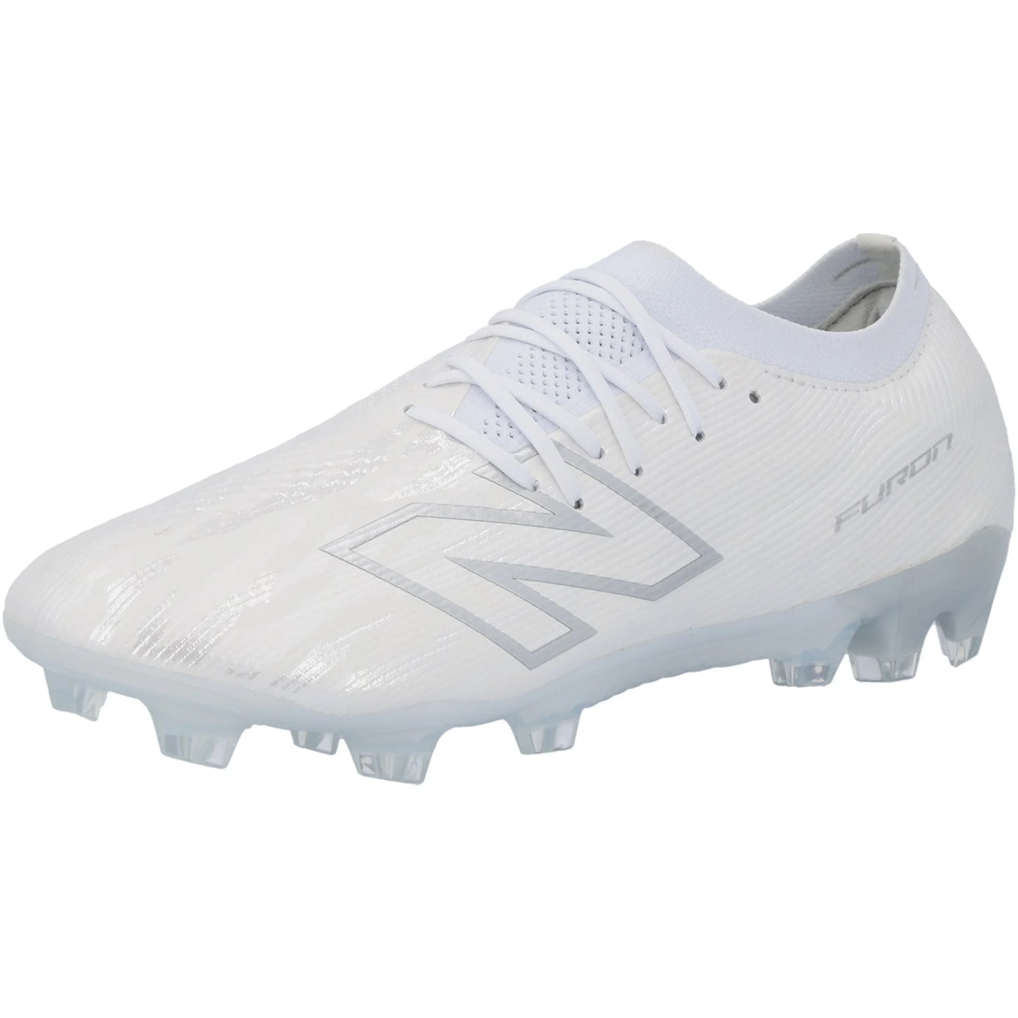 New Balance Furon V8 Elite FG Firm Ground Soccer Cleat - White/Libra/Grey Matter