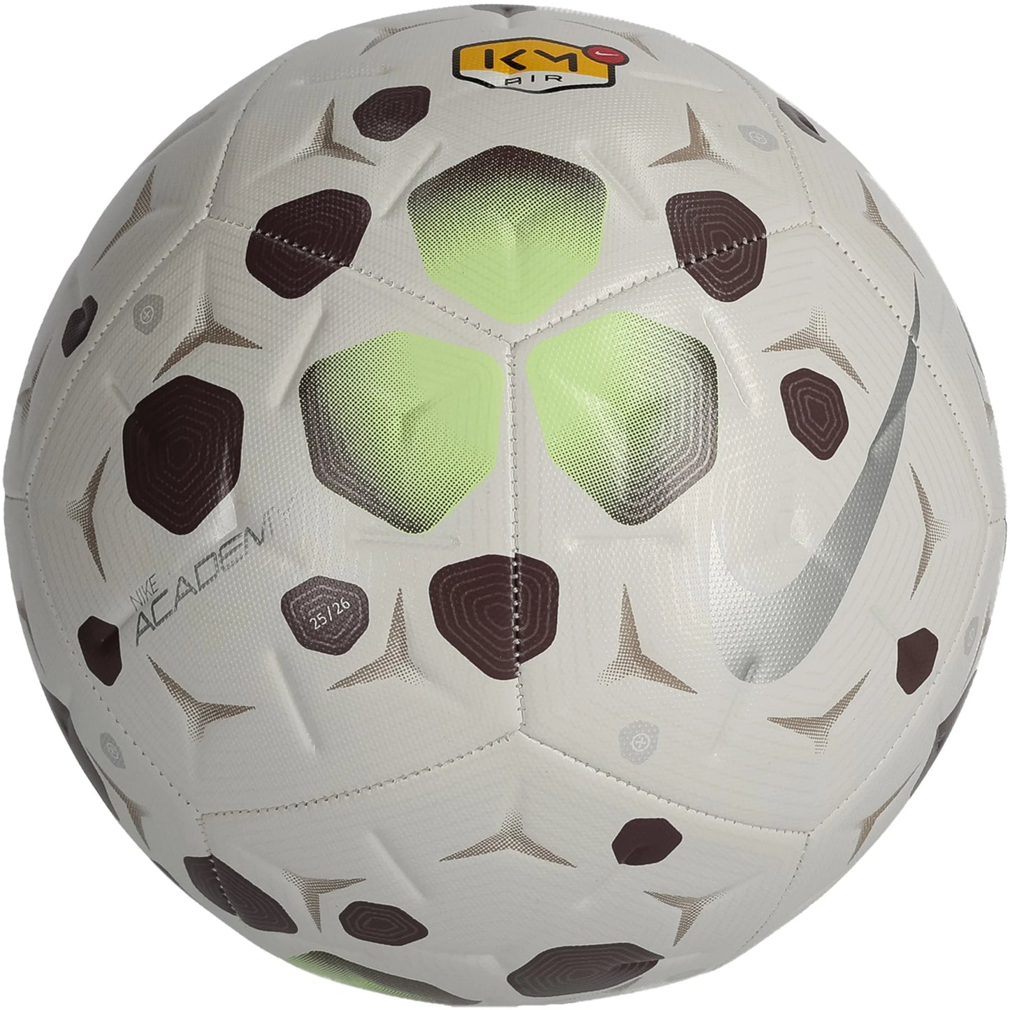 Nike Academy Kylian Mbappe Soccer Ball - White/Plum Eclipse/Metallic Silver