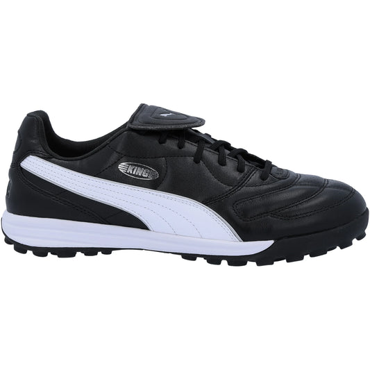 Puma King Liga TT Turf Soccer Cleat - Black/Silver/White