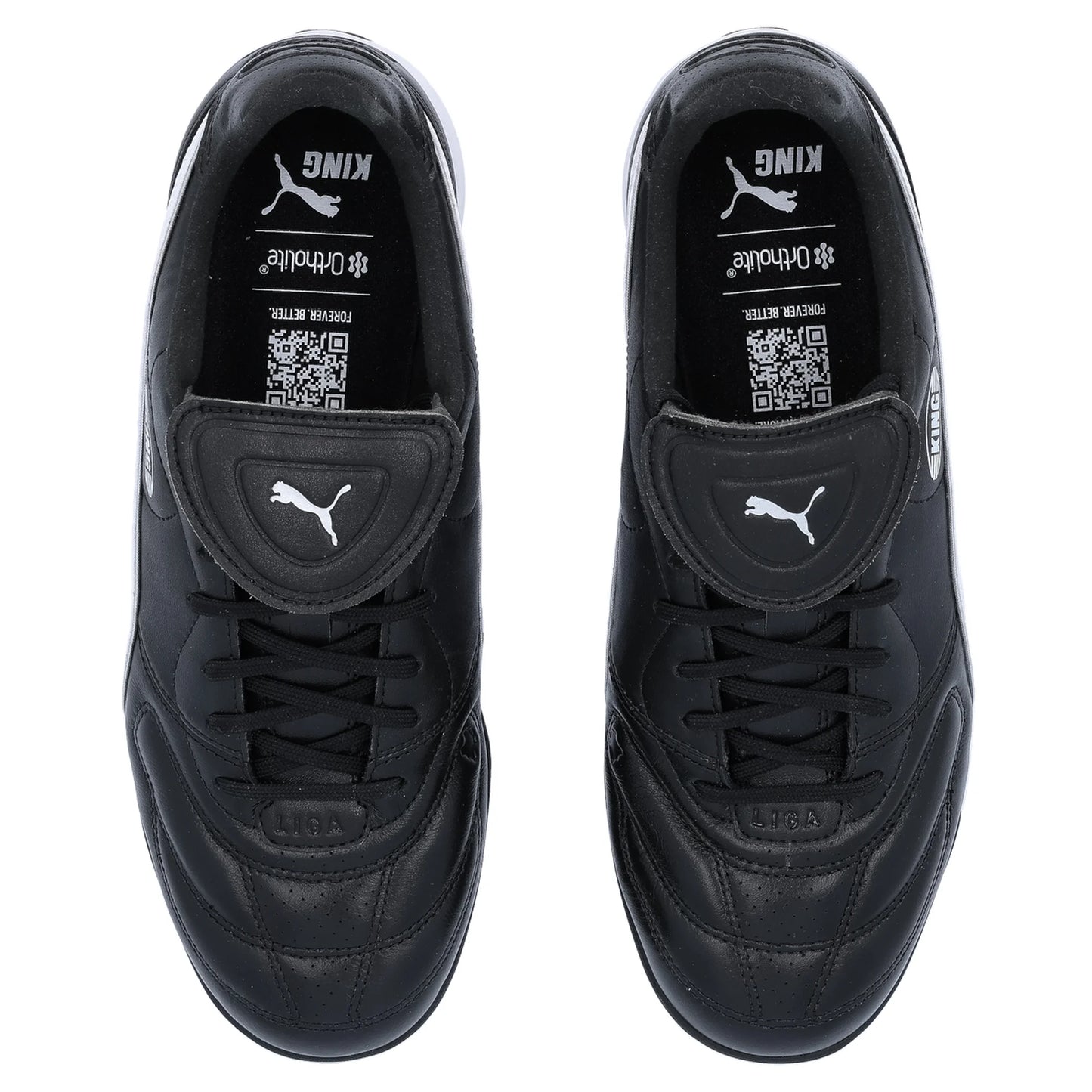 Puma King Liga TT Turf Soccer Cleat - Black/Silver/White