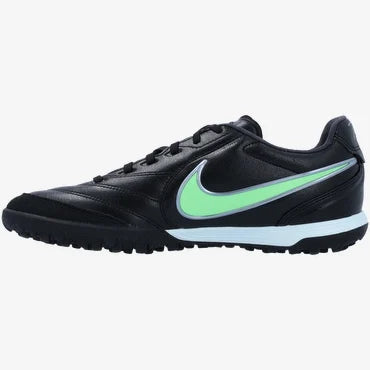Nike Tiempo Ligera Pro Turf Low-Top Soccer Shoes - Black/Black/Illusion Green