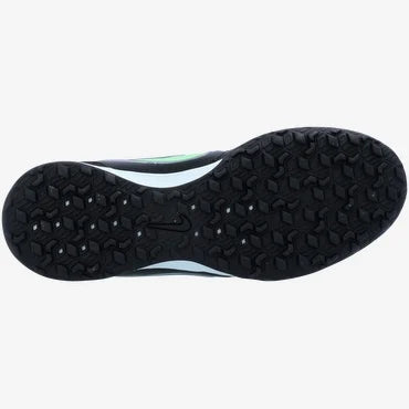 Nike Tiempo Ligera Pro Turf Low-Top Soccer Shoes - Black/Black/Illusion Green