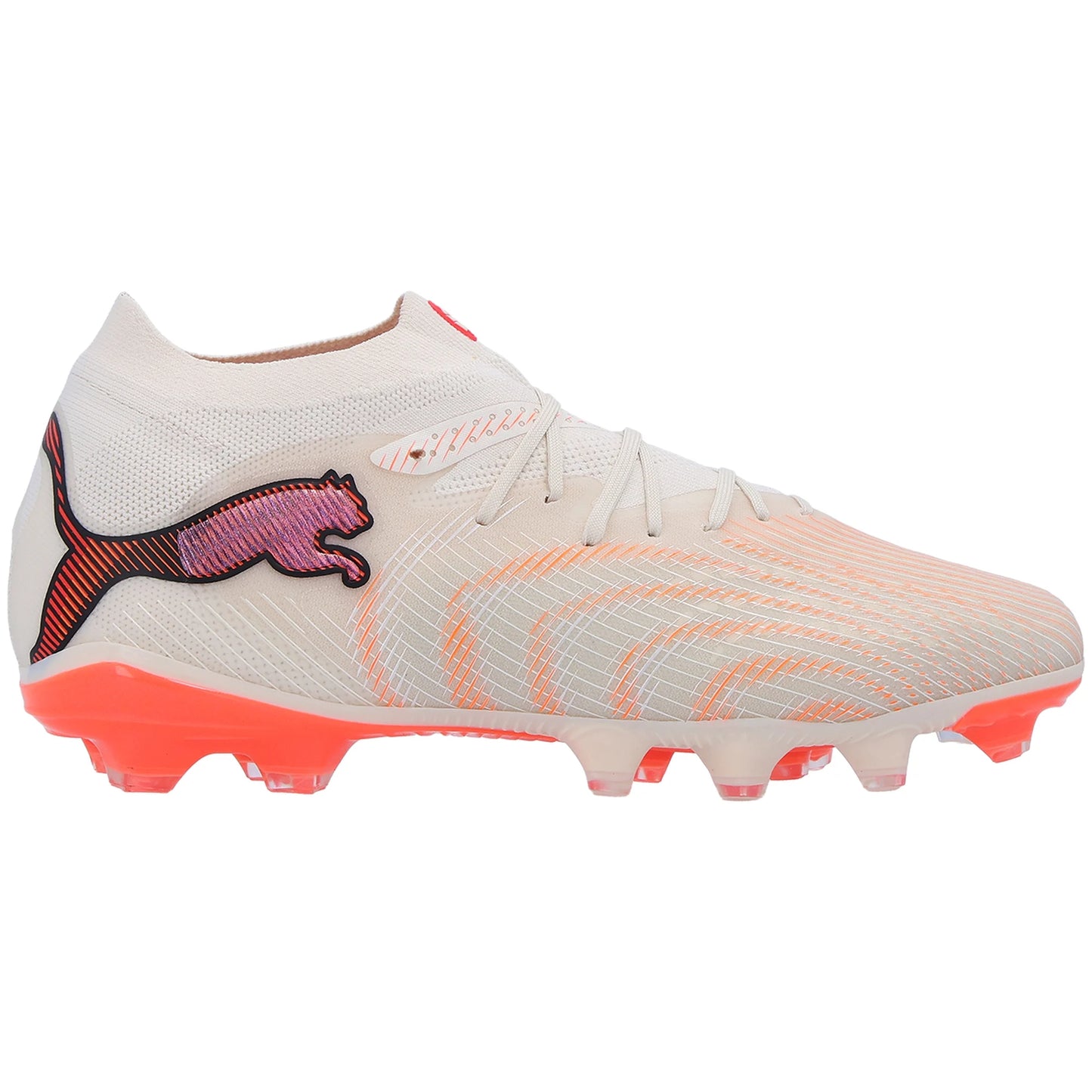 Puma Future 9 Pro FG/AG Firm Ground Soccer Cleat - Sugared Almond/White/Ultra Red/Black
