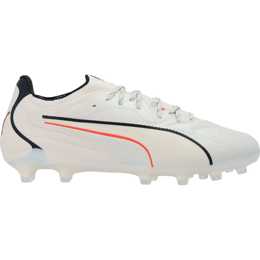 Puma King 20 Ultimate FG/AG Firm Ground Soccer Cleat - Sugared Almond/Black/Ultra Red