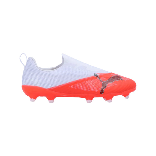 Puma Junior Ultra 7 Match Laceless FG/AG Firm Ground Soccer Cleat - Ultra Red/Black/White