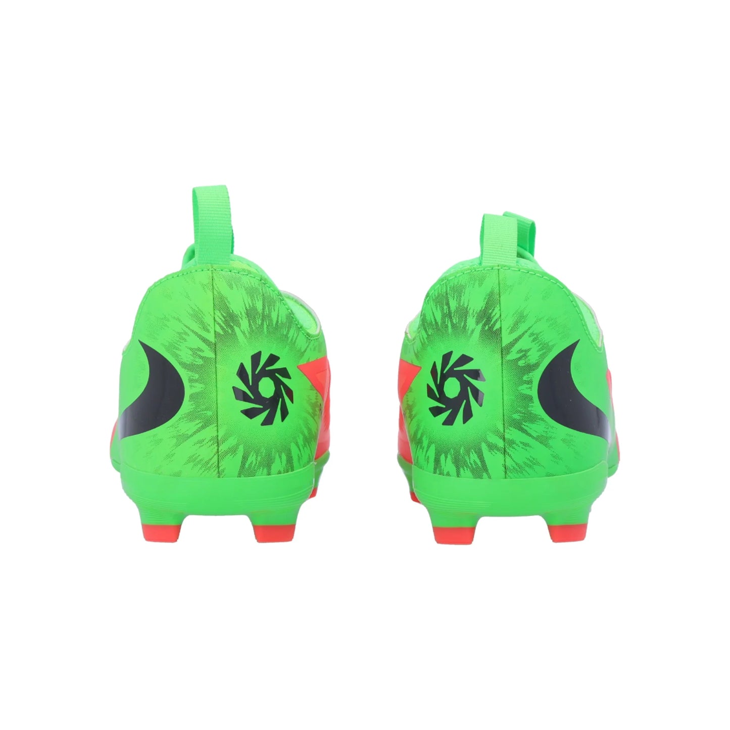 Nike Junior Phantom 6 Low Academy Erling Haaland FG Firm Ground Soccer Cleat - Hot Punch/Black/Green Strike