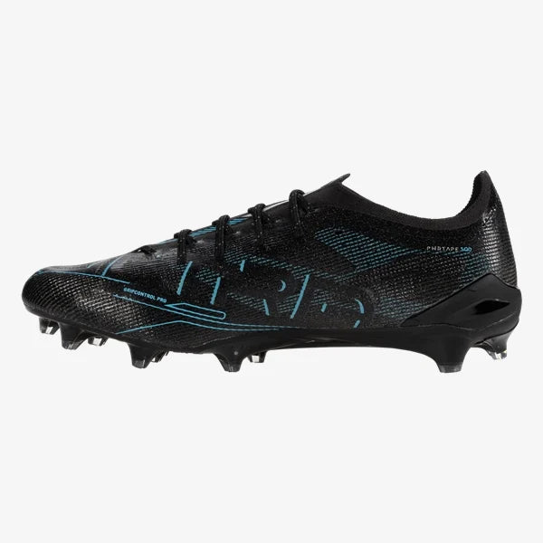 Puma Ultra 5 Ultimate FG Firm Ground Soccer Cleat - Black/Silver/Bright Aqua