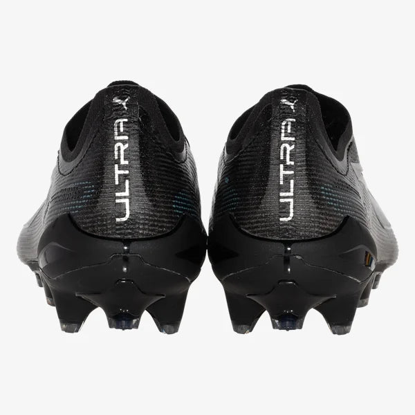 Puma Ultra 5 Ultimate FG Firm Ground Soccer Cleat - Black/Silver/Bright Aqua