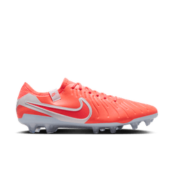 Nike Tiempo Legend 10 Elite FG Firm Ground Soccer Cleat - Hot Lava/White