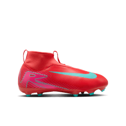 Nike Junior Mercurial Superfly 10 Academy FG Firm Ground Soccer Cleat - Ember Glow/Aurora Green