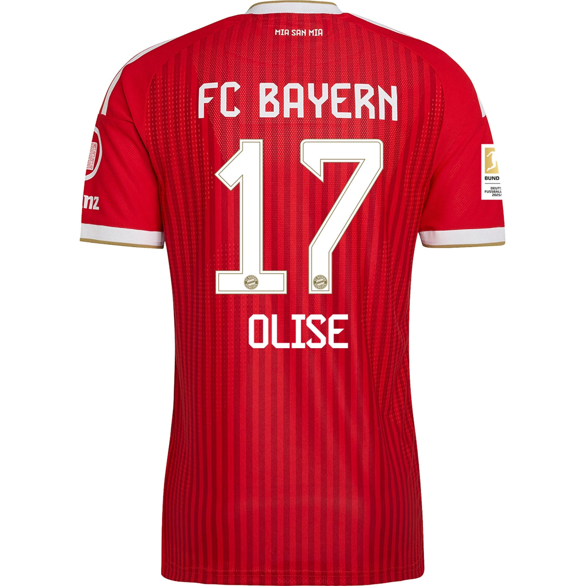 Men's Authentic Adidas Olise FC Bayern Munich Home Jersey 26/27