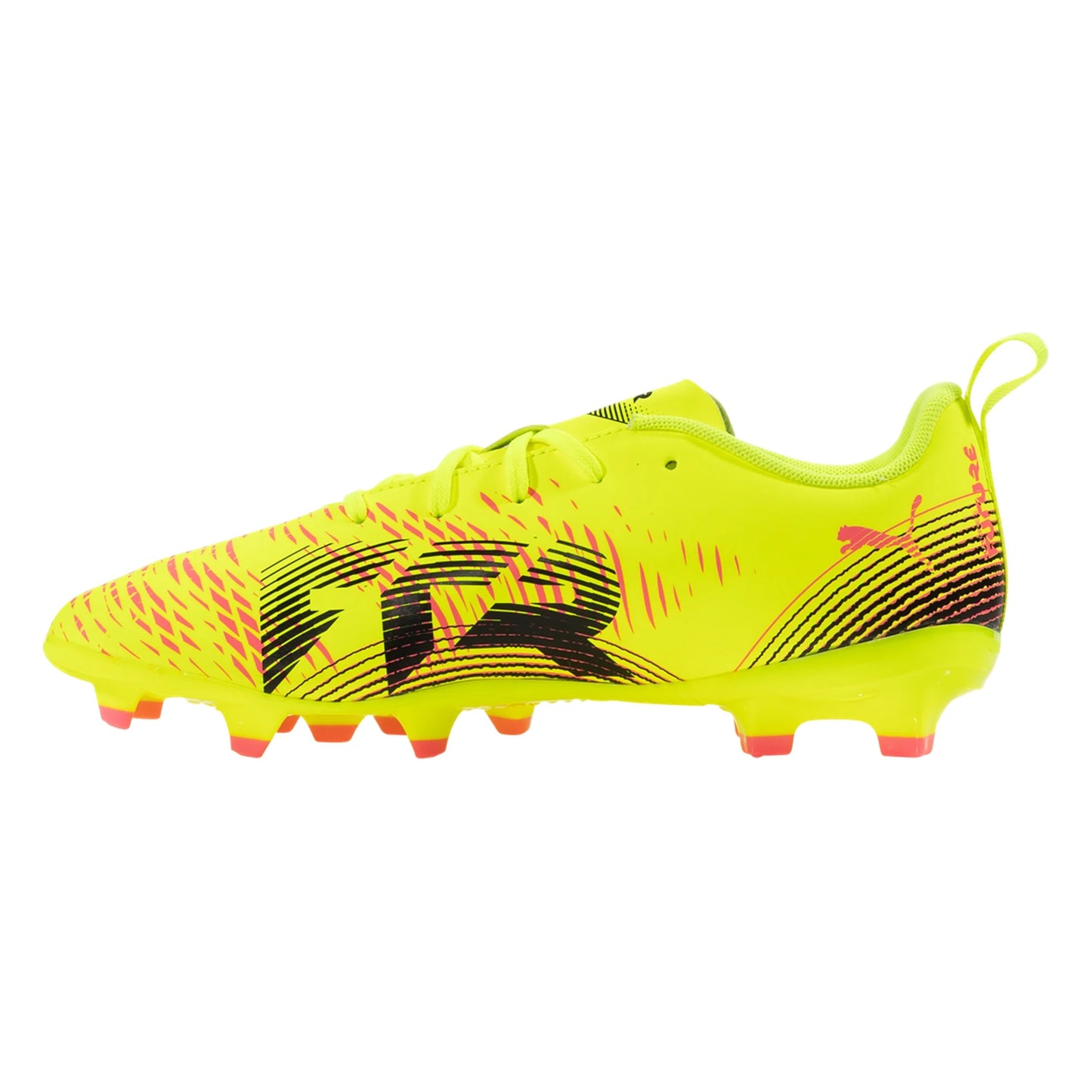 Puma Junior Future 8 Play FG/AG Firm Ground Soccer Cleat - Yellow Alert/Black/Sun-Struck