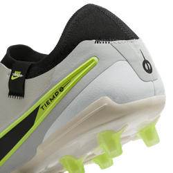 Nike Tiempo 10 Pro AG Artificial Grass Soccer Cleat - Metallic Silver/Black/Volt