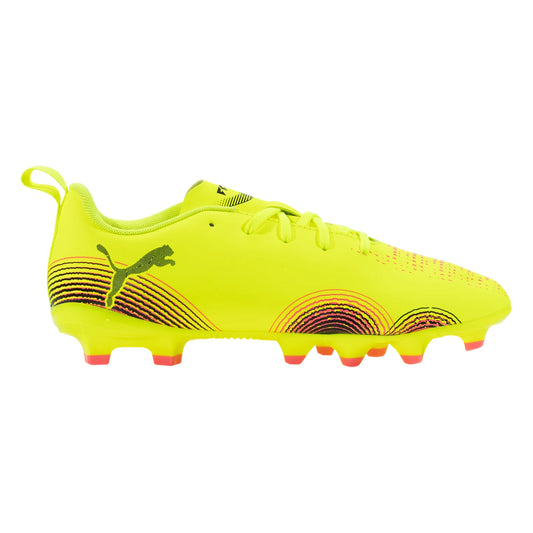Puma Junior Future 8 Play FG/AG Firm Ground Soccer Cleat - Yellow Alert/Black/Sun-Struck