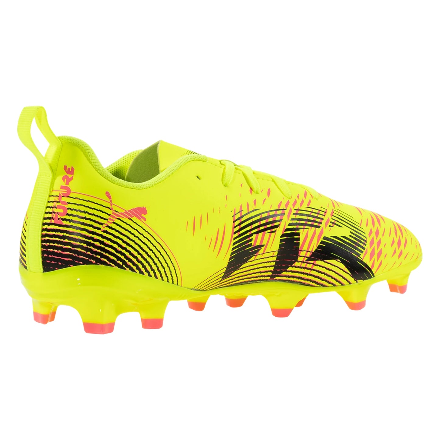 Puma Junior Future 8 Play FG/AG Firm Ground Soccer Cleat - Yellow Alert/Black/Sun-Struck